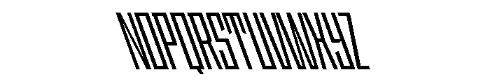 StatenSans XCompressedSemiboldReverse Instance Font UPPERCASE