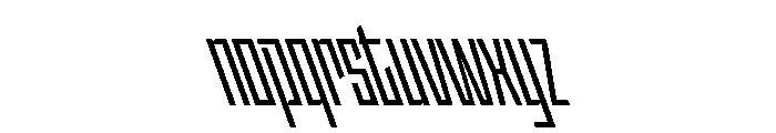 StatenSans XCompressedSemiboldReverse Instance Font LOWERCASE