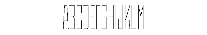 StatenSans XCompressedThin Instance Font UPPERCASE