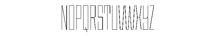 StatenSans XCompressedThin Instance Font UPPERCASE