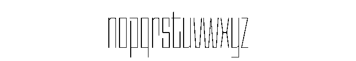 StatenSans XCompressedThin Instance Font LOWERCASE