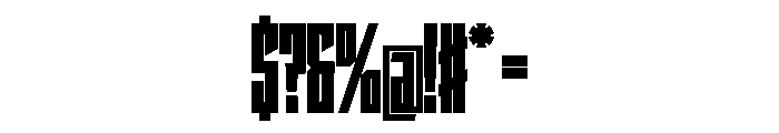 StatenSans XCompressedUltra Instance Font OTHER CHARS