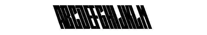 StatenSans XCompressedUltraReverse Instance Font UPPERCASE