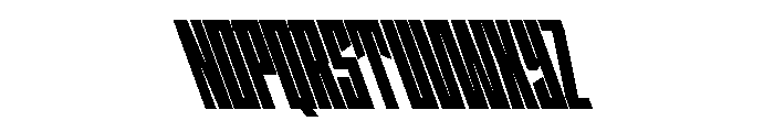 StatenSans XCompressedUltraReverse Instance Font UPPERCASE