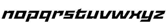 StatenSans XExpandedBoldOblique Instance Font LOWERCASE