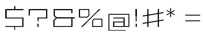 StatenSans XExpandedExtraLight Instance Font OTHER CHARS
