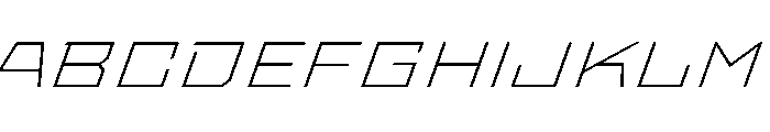 StatenSans XExpandedExtraLightOblique Instance Font UPPERCASE