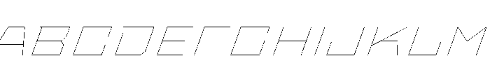 StatenSans XExpandedHairlineOblique Instance Font UPPERCASE