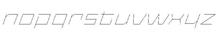 StatenSans XExpandedHairlineOblique Instance Font LOWERCASE