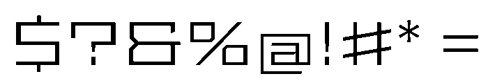 StatenSans XExpandedLight Instance Font OTHER CHARS