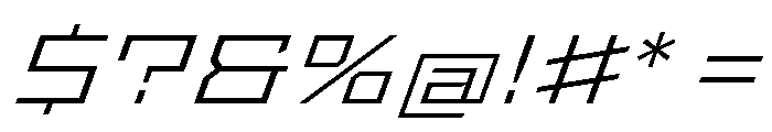 StatenSans XExpandedLightOblique Instance Font OTHER CHARS