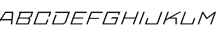StatenSans XExpandedLightOblique Instance Font UPPERCASE