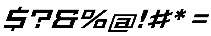 StatenSans XExpandedSemiboldOblique Instance Font OTHER CHARS
