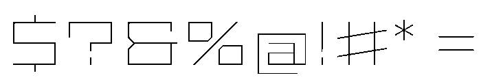 StatenSans XExpandedThin Instance Font OTHER CHARS