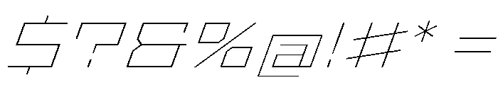 StatenSans XExpandedThinOblique Instance Font OTHER CHARS