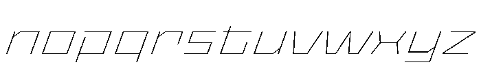 StatenSans XExpandedThinOblique Instance Font LOWERCASE