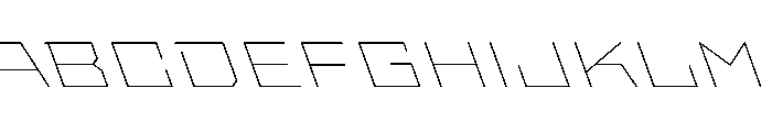 StatenSans XExpandedThinReverse Instance Font UPPERCASE