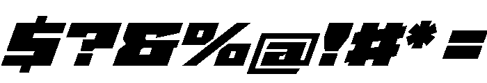 StatenSans XExpandedUltraOblique Instance Font OTHER CHARS