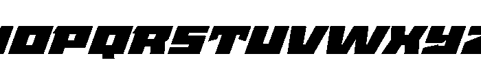 StatenSans XExpandedUltraOblique Instance Font UPPERCASE