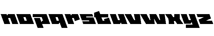 StatenSans XExpandedUltraReverse Instance Font LOWERCASE
