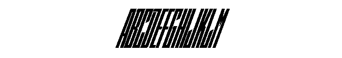 StatenSans XXCompressedBlackOblique Instance Font UPPERCASE