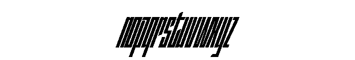 StatenSans XXCompressedBlackOblique Instance Font LOWERCASE