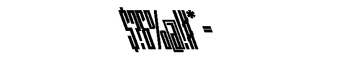 StatenSans XXCompressedBlackReverse Instance Font OTHER CHARS