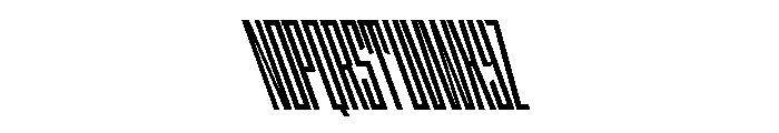 StatenSans XXCompressedBoldReverse Instance Font UPPERCASE