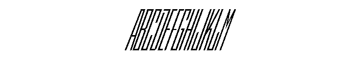 StatenSans XXCompressedBookOblique Instance Font UPPERCASE