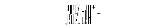 StatenSans XXCompressedExtraLight Instance Font OTHER CHARS