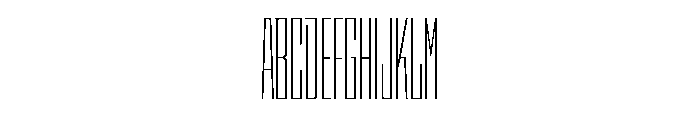 StatenSans XXCompressedExtraLight Instance Font UPPERCASE