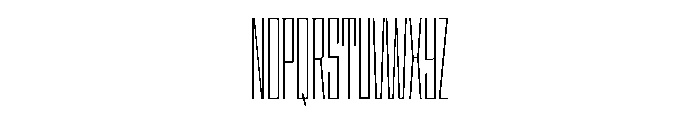 StatenSans XXCompressedExtraLight Instance Font UPPERCASE