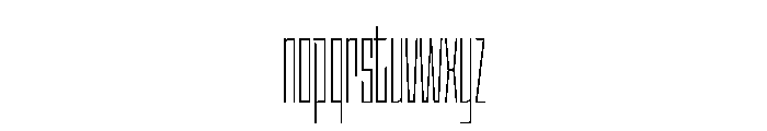 StatenSans XXCompressedExtraLight Instance Font LOWERCASE
