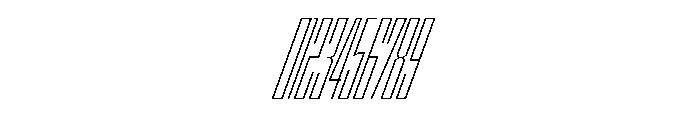 StatenSans XXCompressedExtraLightOblique Instance Font OTHER CHARS