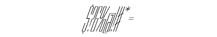 StatenSans XXCompressedExtraLightOblique Instance Font OTHER CHARS