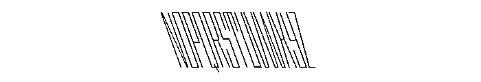 StatenSans XXCompressedExtraLightReverse Instance Font UPPERCASE