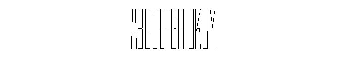 StatenSans XXCompressedHairline Instance Font UPPERCASE