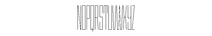 StatenSans XXCompressedHairline Instance Font UPPERCASE