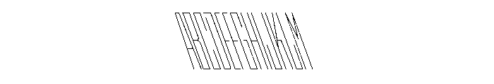 StatenSans XXCompressedHairlineReverse Instance Font UPPERCASE