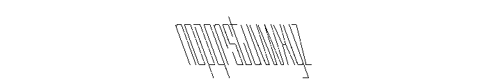 StatenSans XXCompressedHairlineReverse Instance Font LOWERCASE