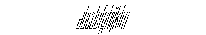 StatenSans XXCompressedLightOblique Instance FONT