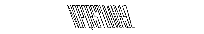 StatenSans XXCompressedLightReverse Instance Font UPPERCASE