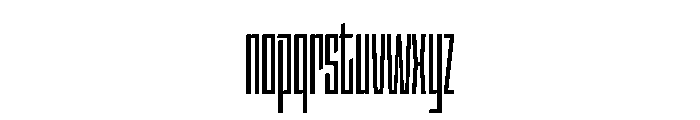 StatenSans XXCompressedSemibold Instance Font LOWERCASE