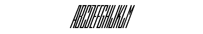 StatenSans XXCompressedSemiboldOblique Instance Font UPPERCASE