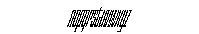 StatenSans XXCompressedSemiboldOblique Instance Font LOWERCASE