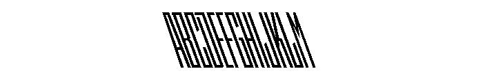 StatenSans XXCompressedSemiboldReverse Instance Font UPPERCASE