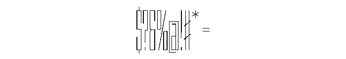 StatenSans XXCompressedThin Instance Font OTHER CHARS