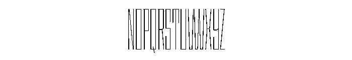 StatenSans XXCompressedThin Instance Font UPPERCASE