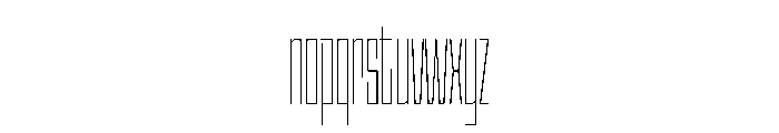 StatenSans XXCompressedThin Instance Font LOWERCASE