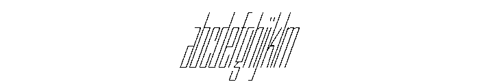 StatenSans XXCompressedThinOblique Instance FONT